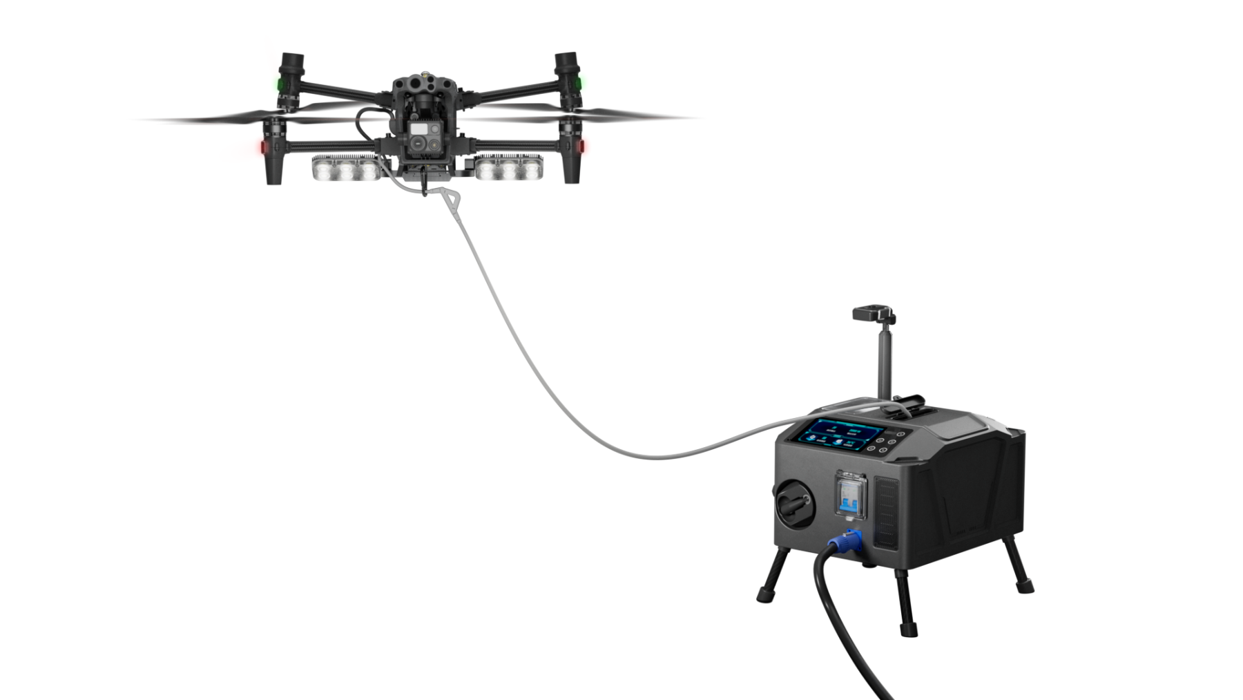 CZI TK3 Tethered Power System & ML200 Matrix Light Set for DJI M30/M30T